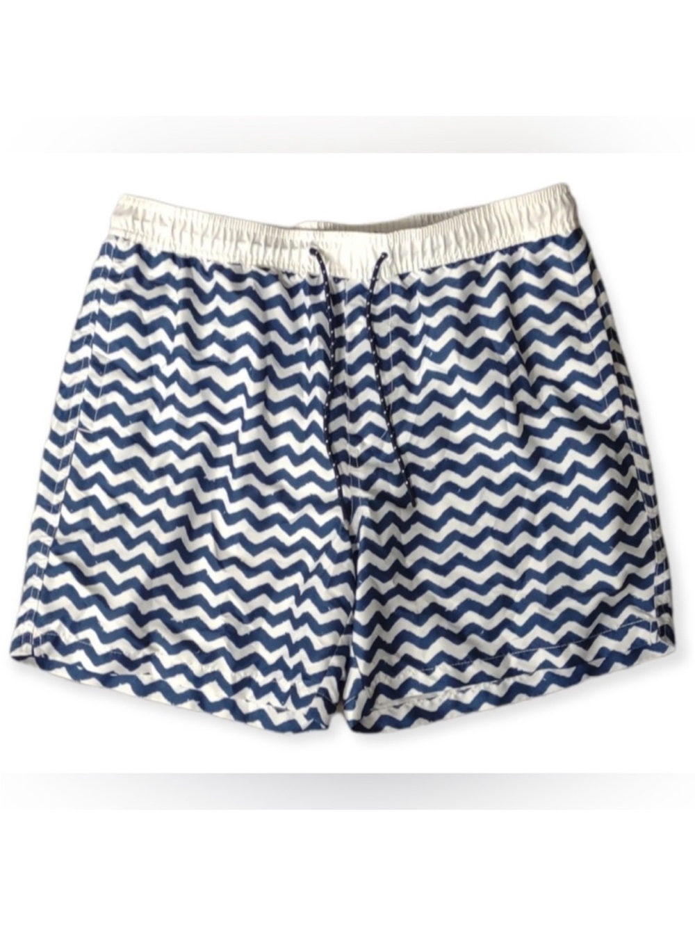 American Eagle Outfitters Navy & White Chevron “Copacabana” swim trunks